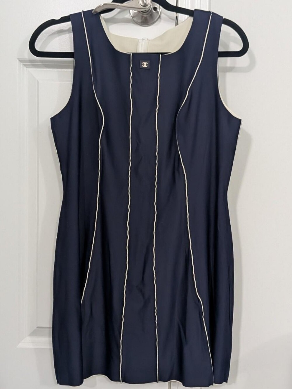 Archival Chanel 1999 Spring Piped Dress (99P)